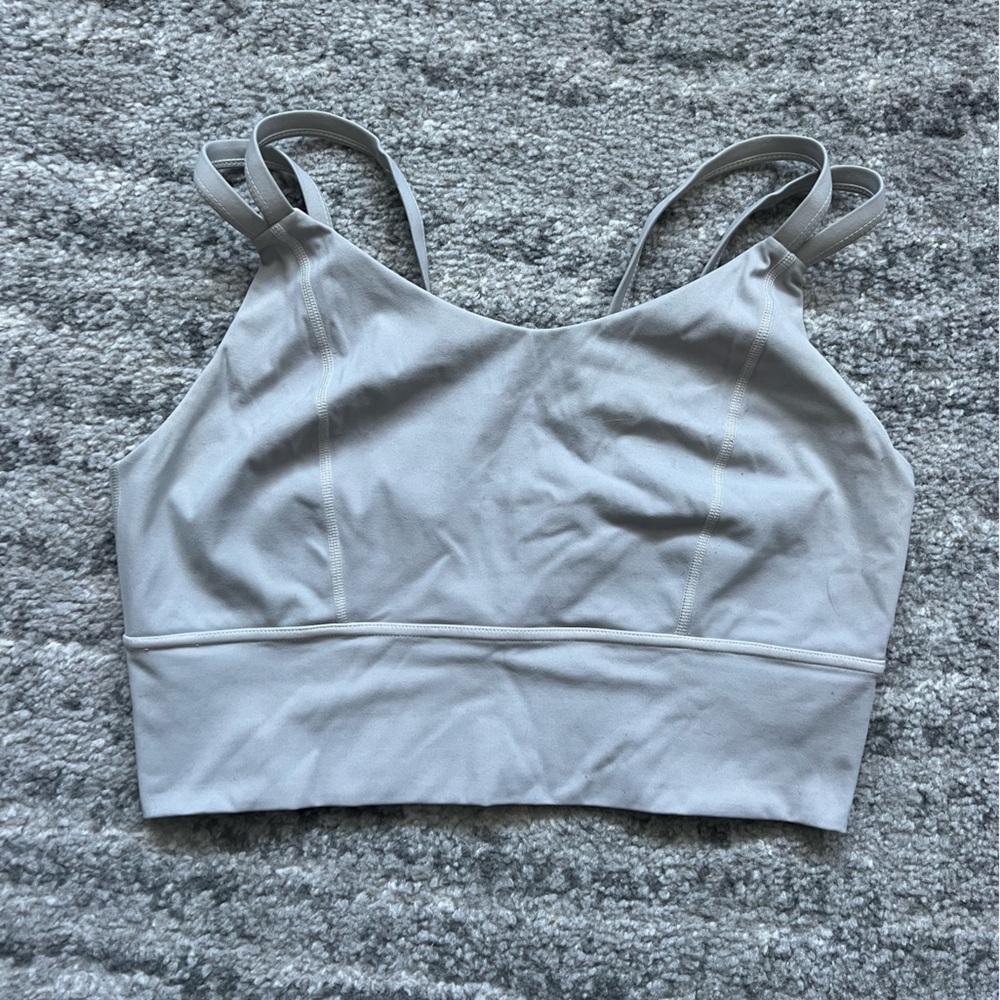 Gray Popflex Sports Bra